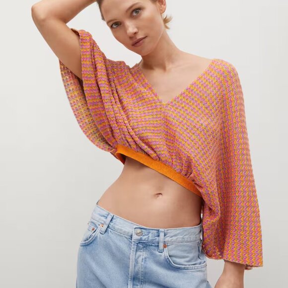 Mango Multicolor Knit Top - Picture 3 of 8